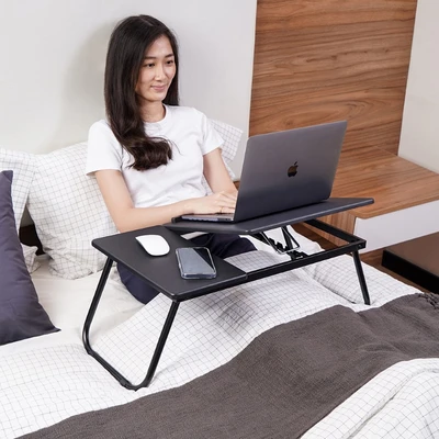 Gambar Odi Meja Laptop Lipat Dengan Mouse Pad - Hitam