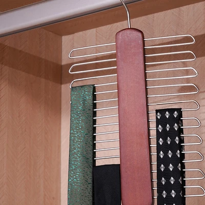 Gambar Stora Hanger Dasi Kayu 15 cm - Cokelat