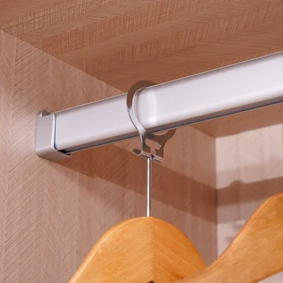 Gambar Stora Hanger Baju Kayu Ring Dengan Wire Clips 44.5 cm Set 5 pcs