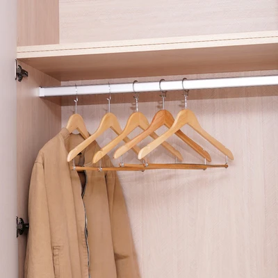 Gambar Stora Hanger Baju Jas Kayu Dengan Bar 44.5 cm Set 5 pcs
