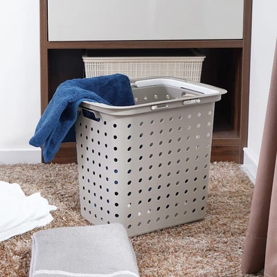 Gambar Stora Keranjang Laundry 42x31.5x38 cm - Krem Beige