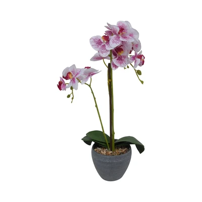 Gambar Arthome Bunga Artifisial Orchid Phalaenopsis Spot 73x44x15 cm - Ungu