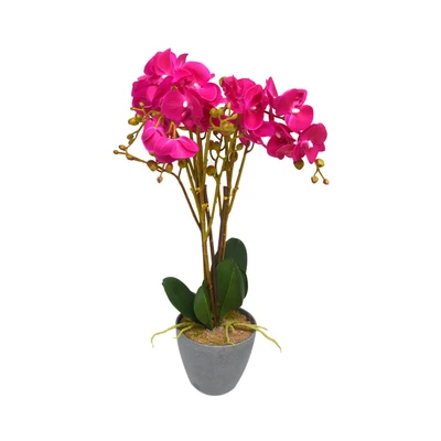Gambar Arthome Bunga Artifisial Orchid Phalaenopsis 65x15x15 cm- Ungu