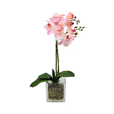 Gambar Arthome 45 Cm Bunga Artifisial Anggrek Phalaenopsis - Pink