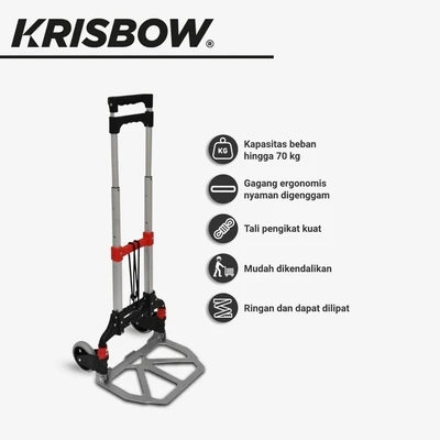 Gambar Krisbow Troli Lipat Aluminium 70 Kg