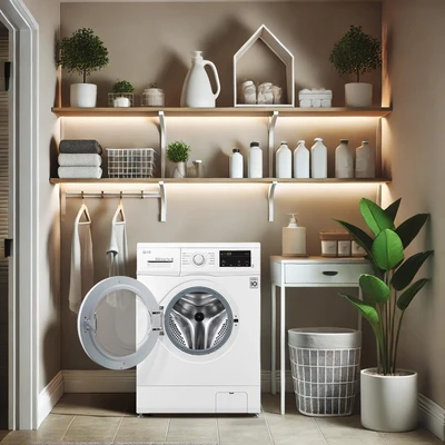 Gambar LG Mesin Cuci Front Loading 7 kg FM1007N3W - Putih