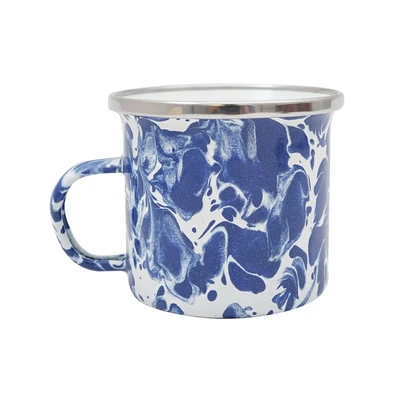 Gambar Kichero Mug Enamel Doreng 150 ml - Biru