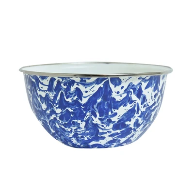 Gambar Pendopo Doreng Mangkuk Saji 18 cm - Biru
