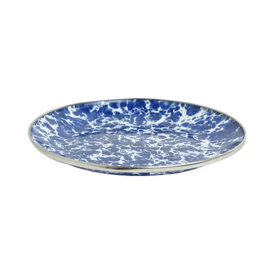 Gambar Pendopo Piring Makan Doreng 20.3 cm - Biru