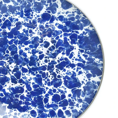 Gambar Pendopo Piring Makan Doreng 20.3 cm - Biru