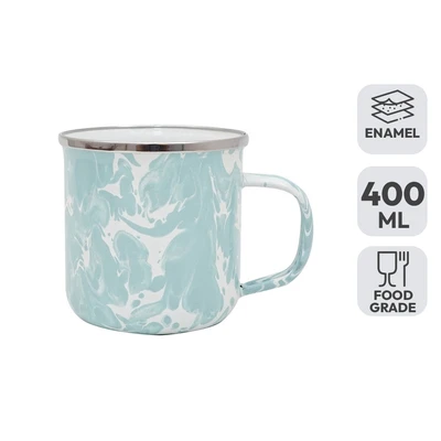 Gambar Kichero Mug Enamel Doreng Seaglass 400 ml - Hijau