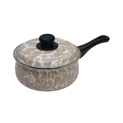 Gambar Kichero Panci Saucepan Dengan Tutup 18 cm - Cokelat Taupe