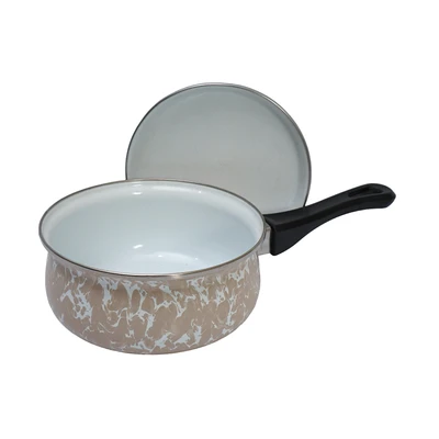 Gambar Kichero Panci Saucepan Dengan Tutup 18 cm - Cokelat Taupe