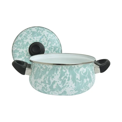 Gambar Kichero Panci Dutch Oven Seaglass Dengan Tutup 20 cm