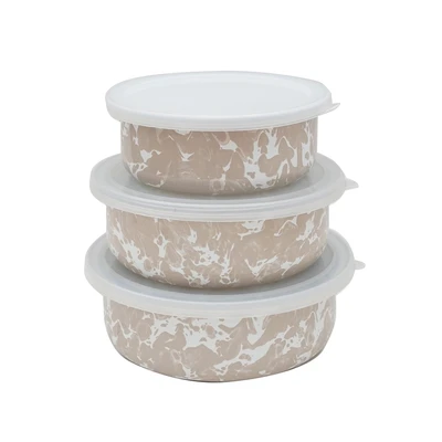 Gambar Pendopo Mangkuk Adonan Set 3 pcs - Cokelat