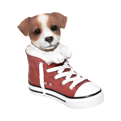 Gambar Kris Garden Patung Taman Jack Russell Shoe Left