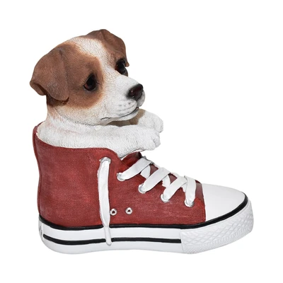 Gambar Kris Garden Patung Taman Jack Russell Shoe Left