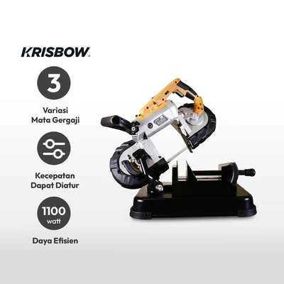Gambar Krisbow Gergaji Pita Portable Metal 5 Inch 1100 W 220 V