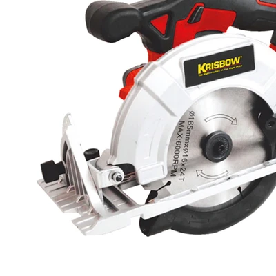 Gambar Krisbow Gergaji Sirkular Cordless 165 Mm 18 V