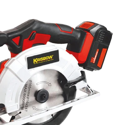 Gambar Krisbow Gergaji Sirkular Cordless 165 Mm 18 V