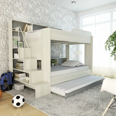 Gambar Informa 100x200 cm Pascal Triple Bunkbed Anak