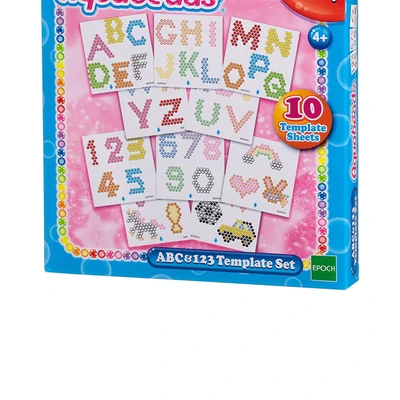 Gambar Aqua Beads Set Abc & 123 Template - Mix