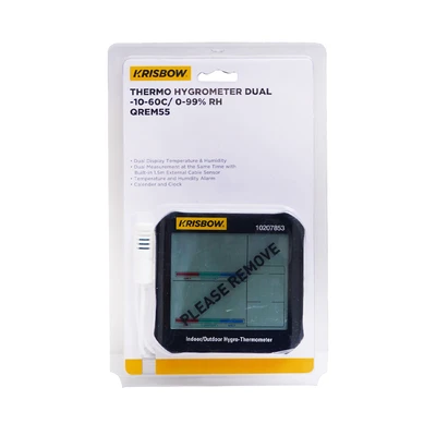 Gambar Krisbow Thermo Hygrometer Dual 0-50 C/10-90 Rh