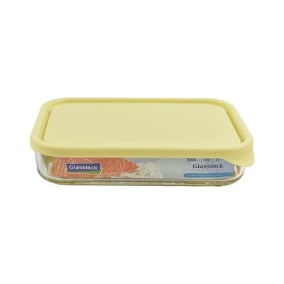 Gambar Glasslock Wadah Makanan Kaca Freezer 1 Liter - Kuning
