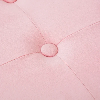 Gambar Informa Bangku Ottoman Lipat Fabric Velvet - Pink