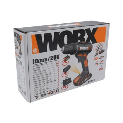 Gambar Worx Bor Cordless 10 Mm 20v Wx101.3