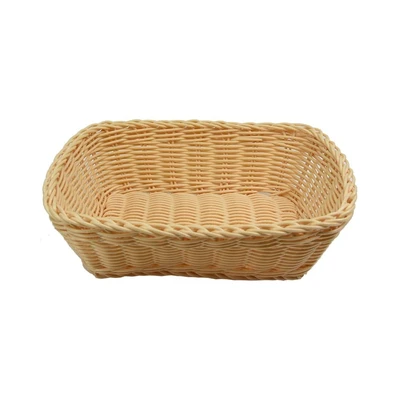 Gambar Kris Keranjang Serbaguna Plastik Rectangle 24x18 cm - Krem