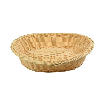 Gambar Kris Keranjang Plastik Oval 30x23 cm - Krem