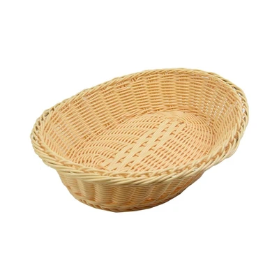 Gambar Kris Keranjang Plastik Oval 30x23 cm - Krem