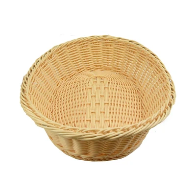 Gambar Kris Keranjang Plastik Oval 30x23 cm - Krem