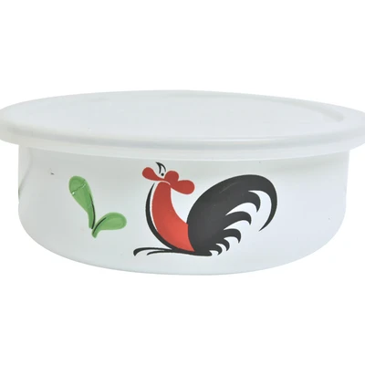 Gambar Kichero Mangkuk Saji Kukuruyuk Set 5 pcs - Putih