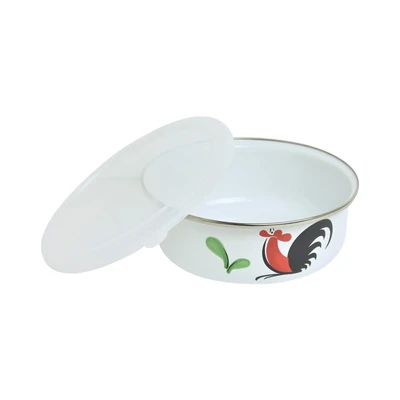 Gambar Kichero Mangkuk Saji Kukuruyuk Set 5 pcs - Putih