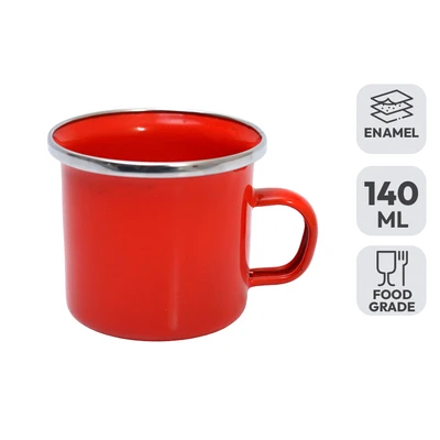 Gambar Kichero Mug Enamel 140 ml - Merah