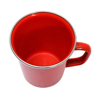 Gambar Kichero Latte Mug Enamel 500 ml - Merah