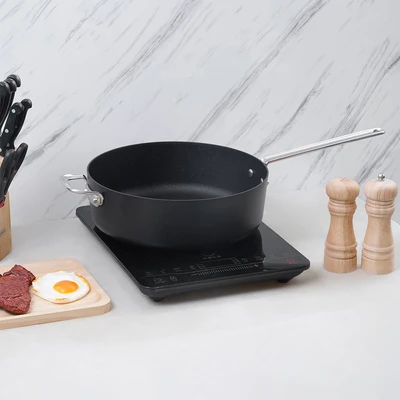 Gambar Scanpan Techniq Wajan Tumis Induksi Aluminium 30 cm - Hitam