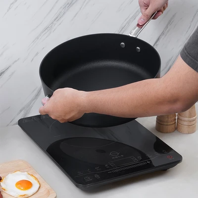 Gambar Scanpan Techniq Wajan Tumis Induksi Aluminium 30 cm - Hitam