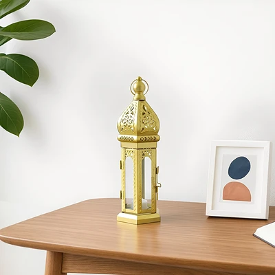 Gambar Informa Maroco Lampu Meja LED Lantern Small - Gold