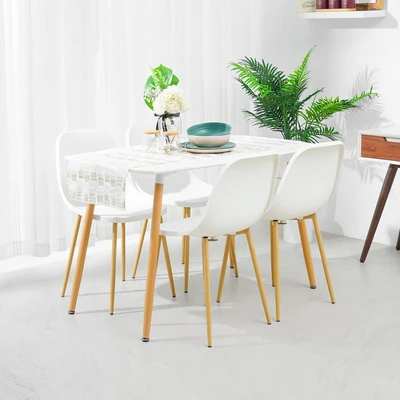 Gambar Informa Maeve Set Meja Makan 4 Kursi - Putih