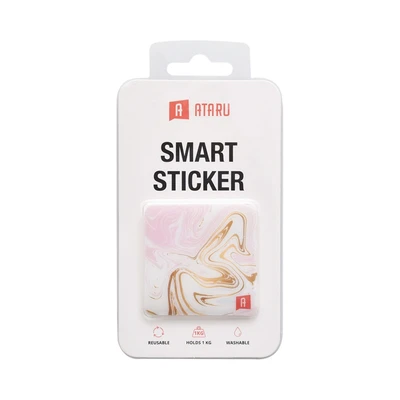 Gambar Ataru Smart Sticker Smartphone Marble - Rose Gold