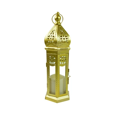 Gambar Informa Maroco Lampu Meja LED Lantern Medium - Gold