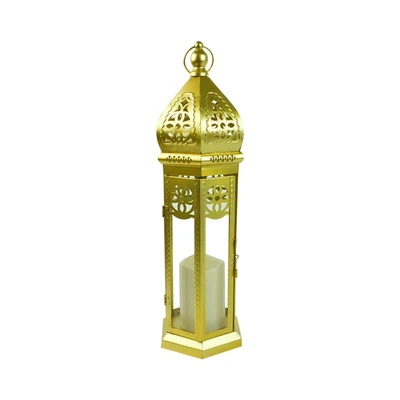 Gambar Informa Maroco Lampu Meja LED Lantern Large - Gold