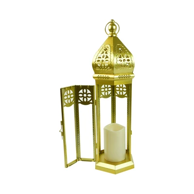 Gambar Informa Maroco Lampu Meja LED Lantern Large - Gold