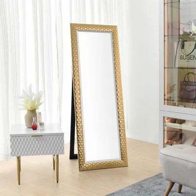 Gambar Informa Cermin Lantai Kayu 45x6x150 cm - Gold