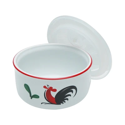 Gambar Kopin Porcelain Mangkuk Saji Kukuruyuk Dengan Tutup
