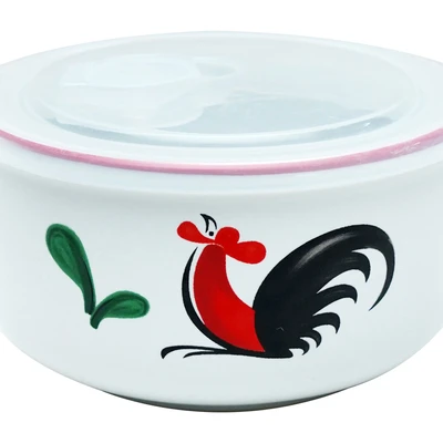 Gambar Kopin Porcelain Mangkuk Saji Kukuruyuk Dengan Tutup