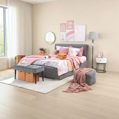 Gambar Informa 160x200 cm Louis Tempat Tidur - Abu-Abu